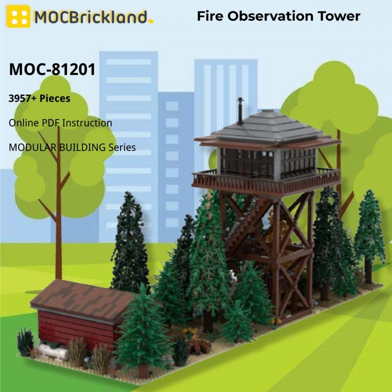 MOCBRICKLAND MOC 81201 Fire Observation Tower 5 800x800 1