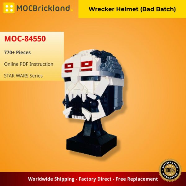 MOCBRICKLAND MOC 84550 Wrecker Helmet Bad Batch 4