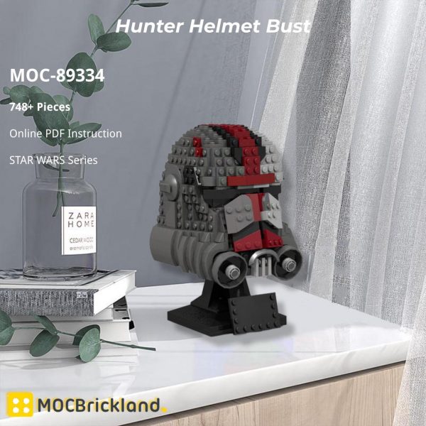 MOCBRICKLAND MOC 89334 Hunter Helmet Bust 2