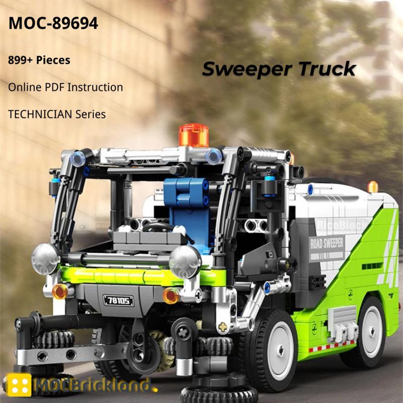 MOCBRICKLAND MOC 89694 Sweeper Truck 5 800x800 1