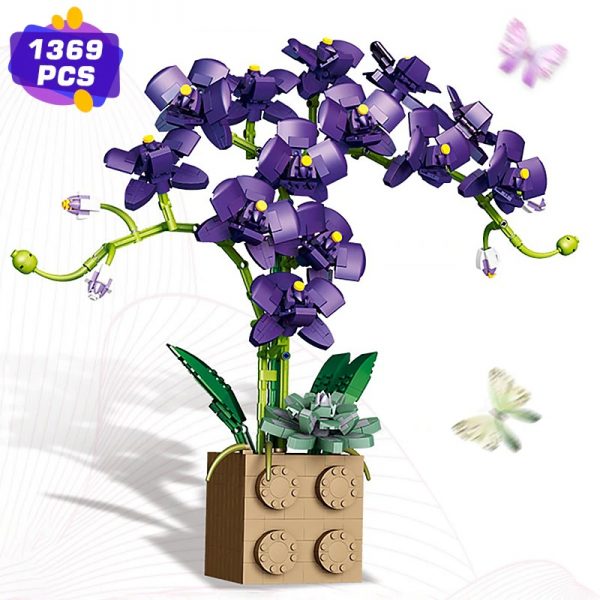 MOCBRICKLAND MOC 89696 Orchid Bouquet 2