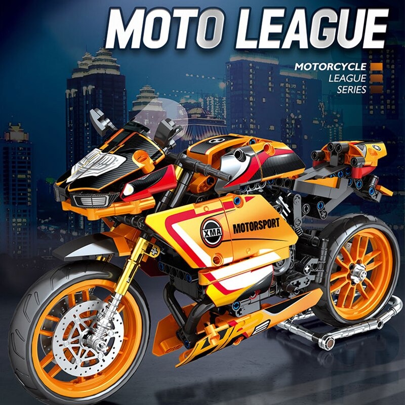 MOCBRICKLAND MOC 89702 XMA Motor League Motorcycle 6 1