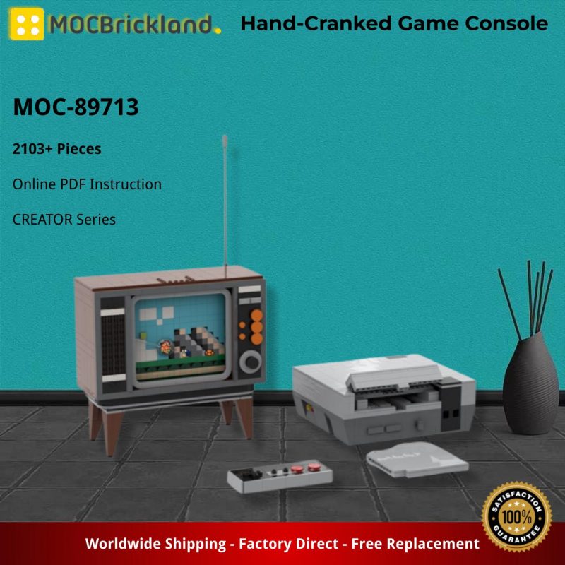 MOCBRICKLAND MOC 89713 Hand Cranked Game Console 2 800x800 1