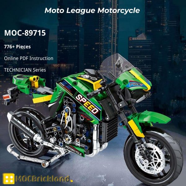 MOCBRICKLAND MOC 89715 Moto League Motorcycle 2