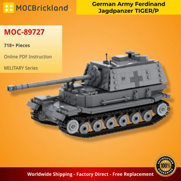 MOCBRICKLAND MOC 89727 German Army Ferdinand Jagdpanzer TIGERP 2