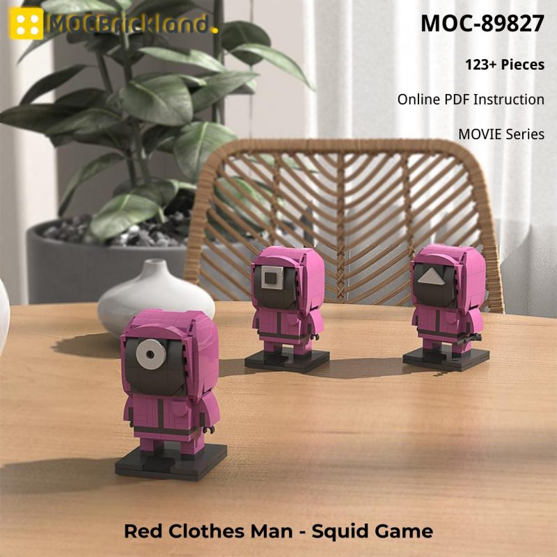 MOCBRICKLAND MOC 89827 Red Clothes Man – Squid Game 800x800 1