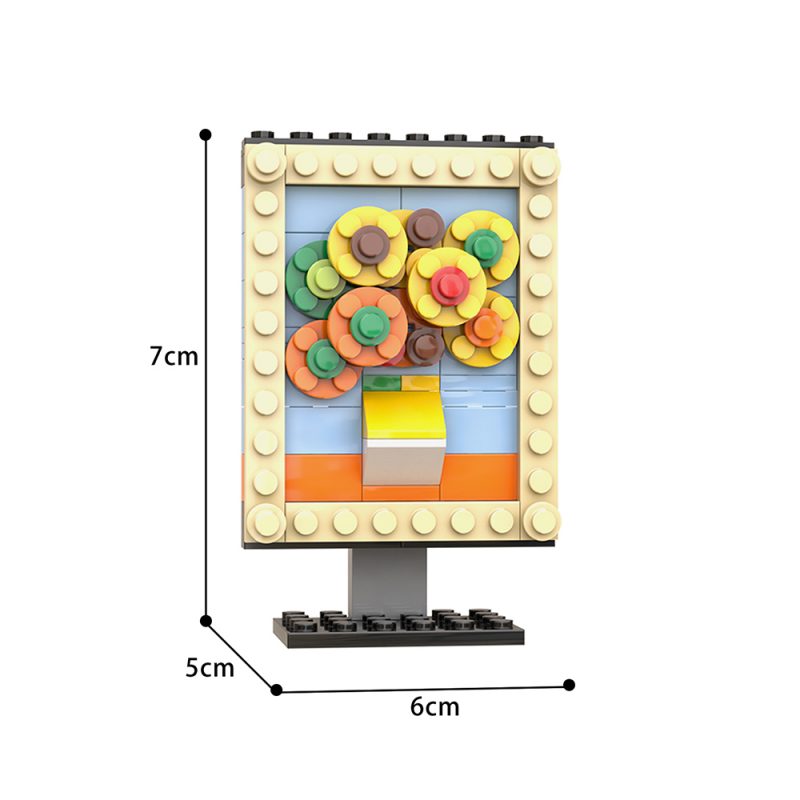 MOCBRICKLAND MOC 89836 Famous Painting Sunflower 3 800x800 1