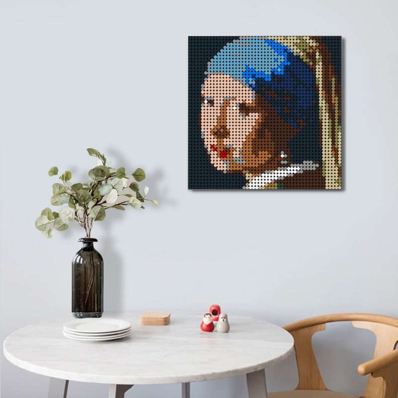 MOCBRICKLAND MOC 89843 Girl with a Pearl Earring Pixel Art 6 800x800 1
