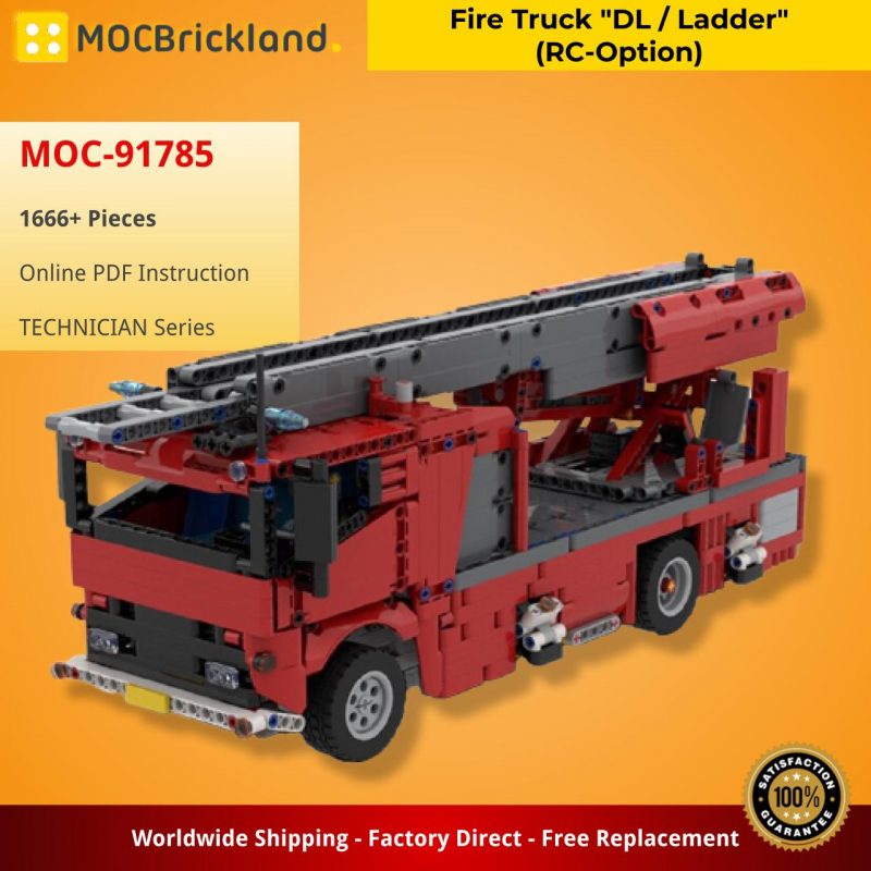 MOCBRICKLAND MOC 91785 Fire Truck DL Ladder RC Option 1 800x800 1