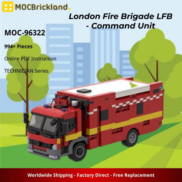 MOCBRICKLAND MOC 96322 London Fire Brigade LFB Command Unit 2
