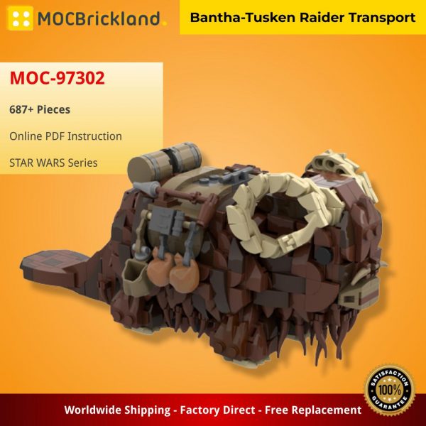 MOCBRICKLAND MOC 97302 Bantha Tusken Raider Transport
