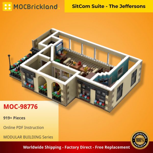 MOCBRICKLAND MOC 98776 SitCom Suite The Jeffersons 2