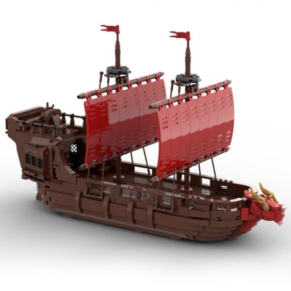 MOCBRICKLAND MOC 98940 Medieval Warship V2 4