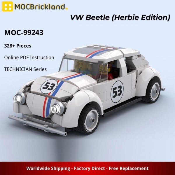MOCBRICKLAND MOC 99243 VW Beetle Herbie Edition 3