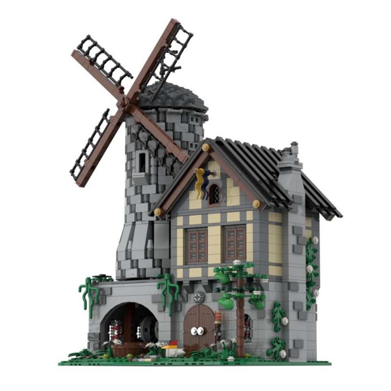 MODULAR BUILDING MOC 31613 Classic Castle Motorized Windmill by Tavernellos MOCBRICKLAND 1 800x800 1