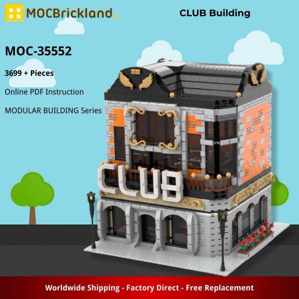 MODULAR BUILDING MOC 35552 CLUB Building by gabizon MOCBRICKLAND 1