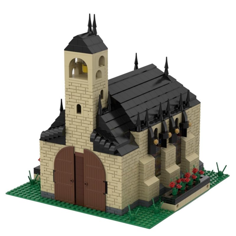 MODULAR BUILDING MOC 36498 Church with Cemetery by gabizon MOCBRICKLAND 1 800x800 1