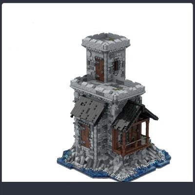 MODULAR BUILDING MOC 47987 Watch Tower by povladimir MOCBRICKLAND 4