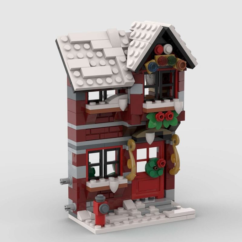 MODULAR BUILDING MOC 58700 79497 Winter Christmas House MOCBRICKLAND 2 800x800 1