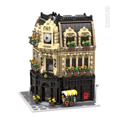 MODULAR BUILDING MOC 88507 Post Office by simon84 MOCBRICKLAND 1