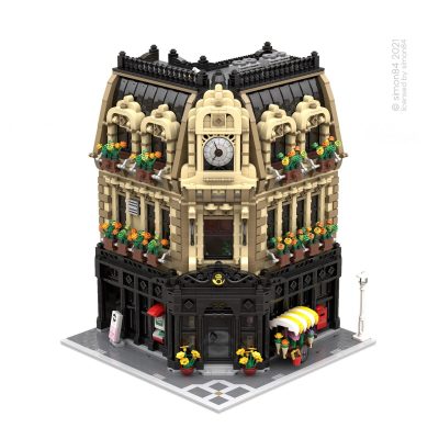 MODULAR BUILDING MOC 88507 Post Office by simon84 MOCBRICKLAND 4