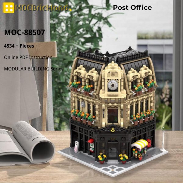MODULAR BUILDING MOC 88507 Post Office by simon84 MOCBRICKLAND 5