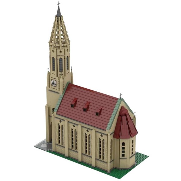 MODULAR BUILDING MOC 89742 Genuine Authorize European Gothic Church MOCBRICKLAND 1