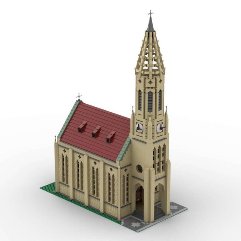 MODULAR BUILDING MOC 89742 Genuine Authorize European Gothic Church MOCBRICKLAND 4 800x800 1