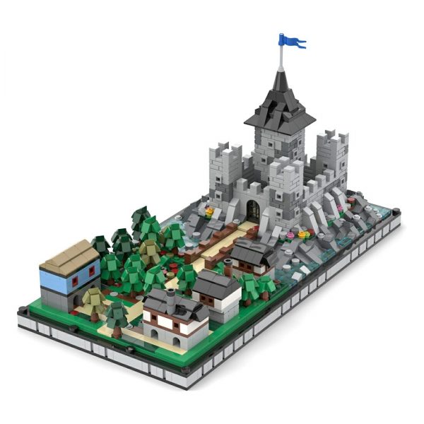 MODULAR BUILDING MOC 89806 Medieval Castle by Mini Custom Set MOCBRICKLAND 4