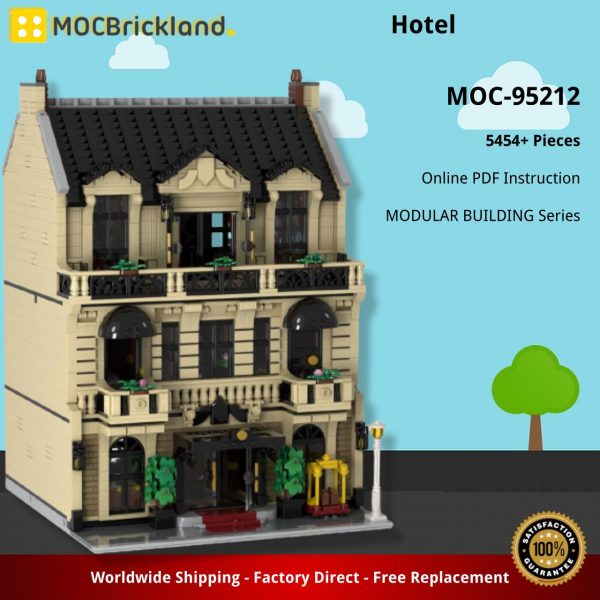 MODULAR BUILDING MOC 95212 Hotel by Red5 Leader MOCBRICKLAND 5