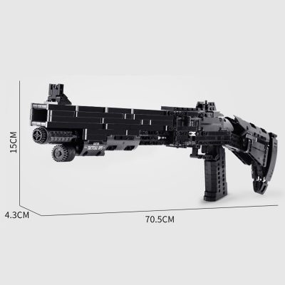 MOULD KING 14003 Assembly Block Gun The Benelli M4 Super 90 Weapon Automatic Gun Model Building 5