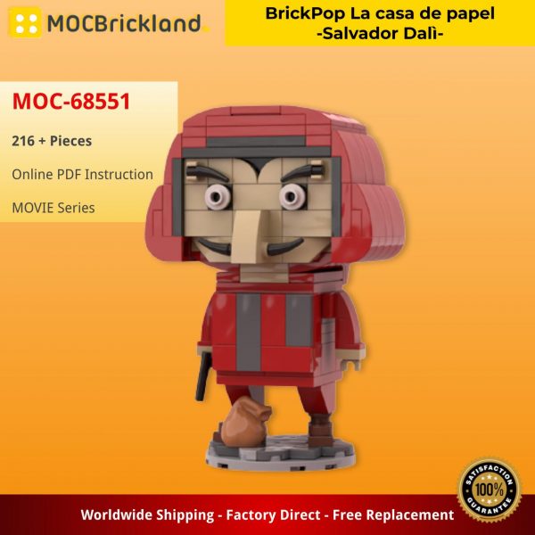 MOVIE MOC 68551 BrickPop La casa de papel Salvador Dali by Gabryboy80 MOCBRICKLAND