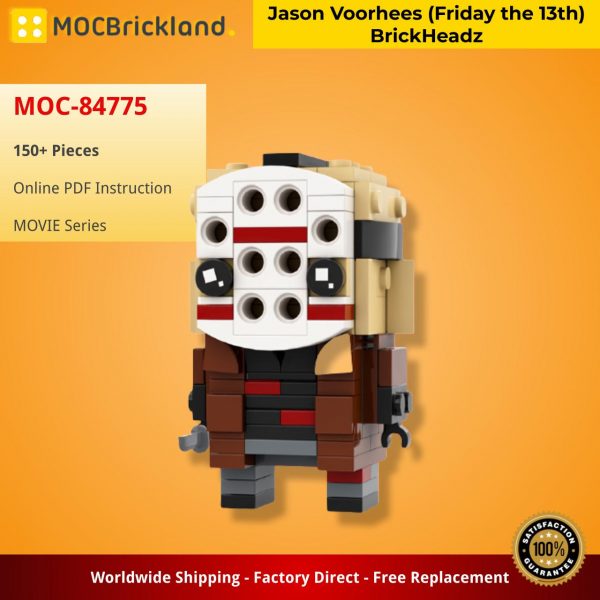 MOVIE MOC 84775 Jason Voorhees Friday the 13th BrickHeadz by Stormythos MOCBRICKLAND