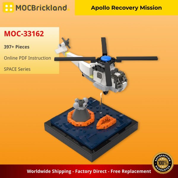 SPACE MOC 33162 Apollo Recovery Mission by Kaero MOCBRICKLAND 2