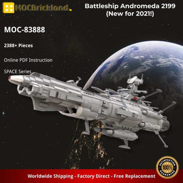 SPACE MOC 83888 Battleship Andromeda 2199 New for 2021 by apenello MOCBRICKLAND
