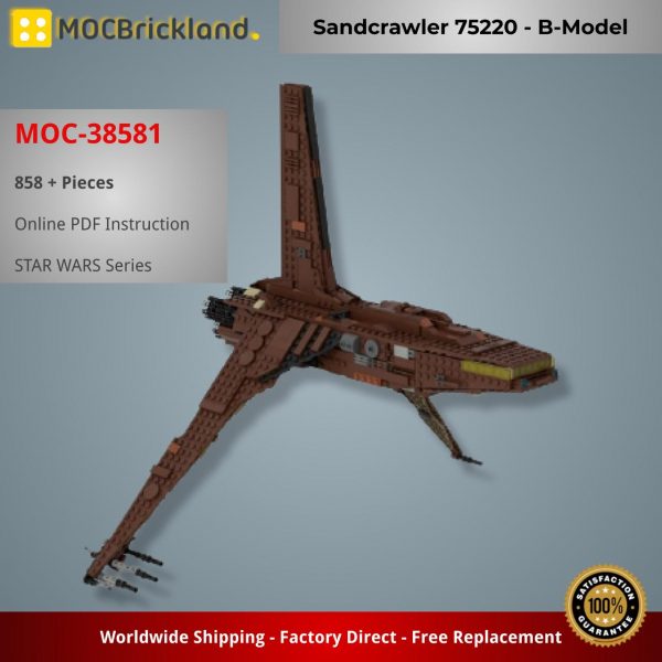 STAR WARS MOC 38581 Sandcrawler 75220 B Model by brickgloria MOCBRICKLAND 2
