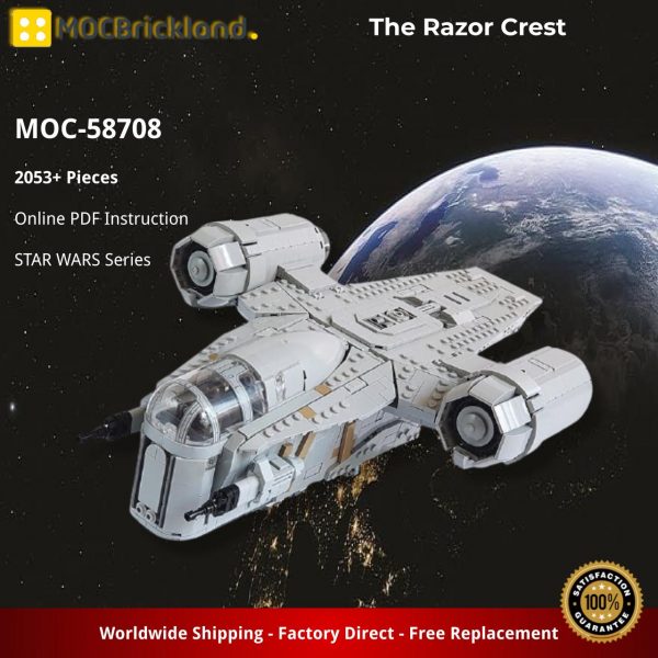 STAR WARS MOC 58708 The Razor Crest by EDGE OF BRICKS MOCBRICKLAND 2