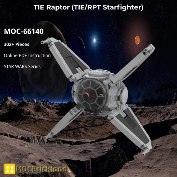 STAR WARS MOC 66140 TIE Raptor TIERPT Starfighter by scruffybrickherder MOCBRICKLAND 2