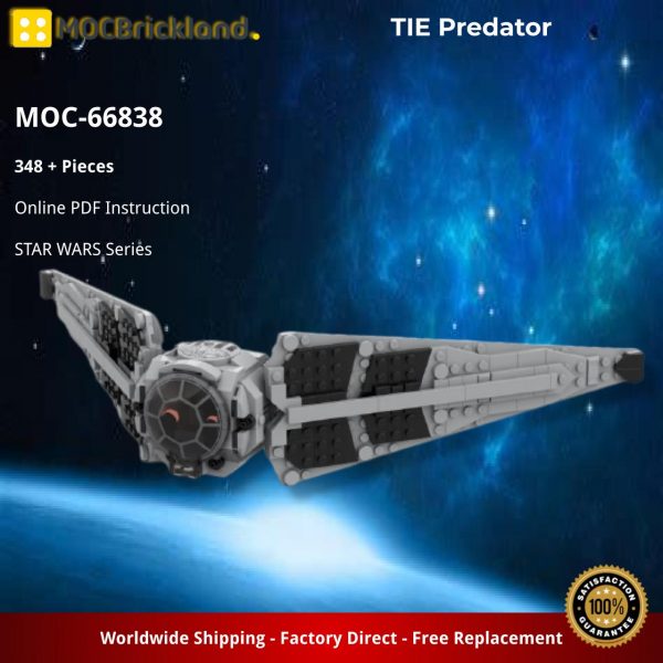STAR WARS MOC 66838 TIE Predator by scruffybrickherder MOCBRICKLAND 5