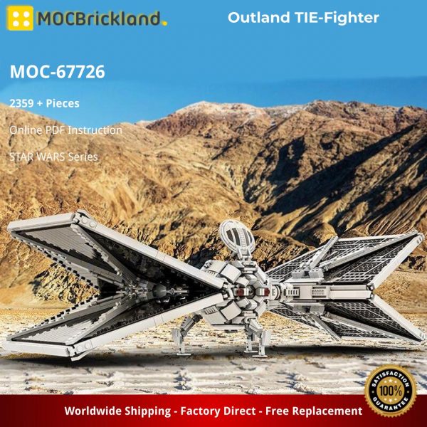 STAR WARS MOC 67726 Outland TIE Fighter by Force of Bricks MOCBRICKLAND