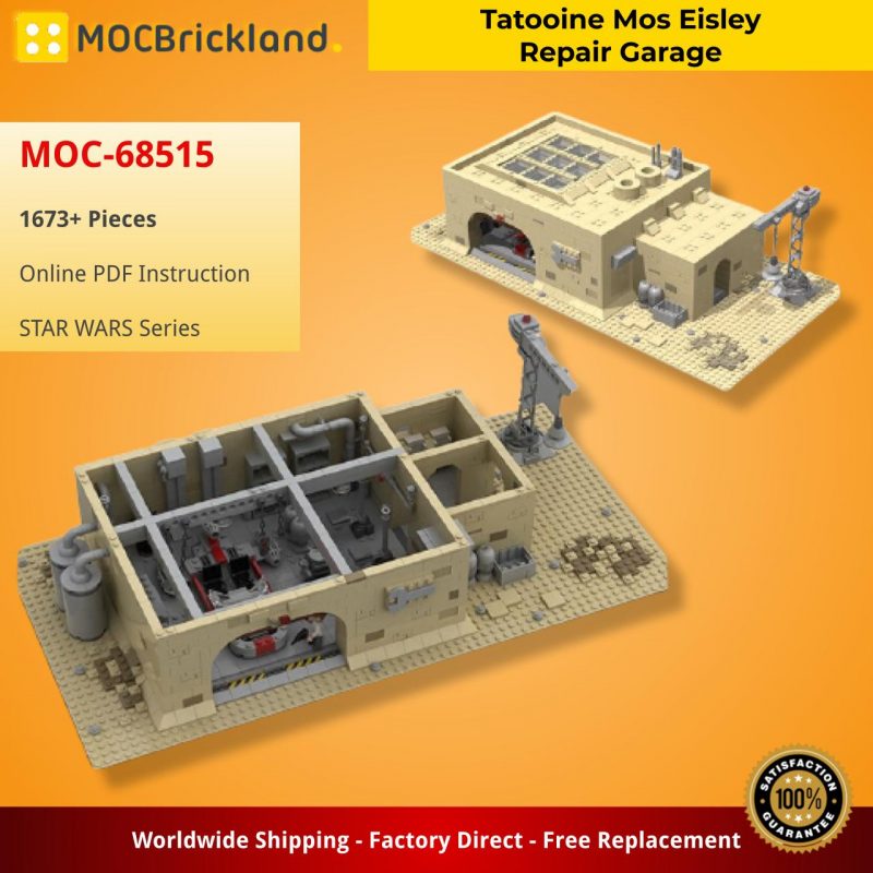 STAR WARS MOC 68515 Tatooine Mos Eisley Repair Garage by obiwanklemmobi MOCBRICKLAND 2 800x800 1