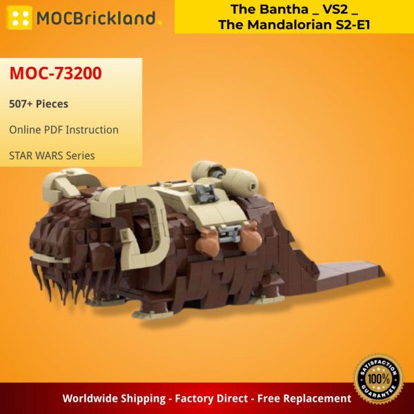 STAR WARS MOC 73200 The Bantha VS2 The Mandalorian S2 E1 by dsodb lego MOCBRICKLAND 5