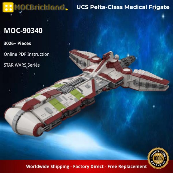STAR WARS MOC 90340 UCS Pelta Class Medical Frigate by Chricki MOCBRICKLAND 3