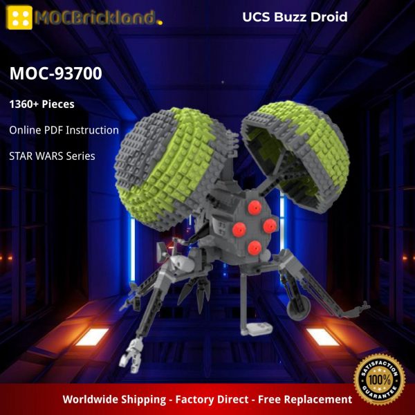 STAR WARS MOC 93700 UCS Buzz Droid by bowdbricks MOCBRICKLAND 2