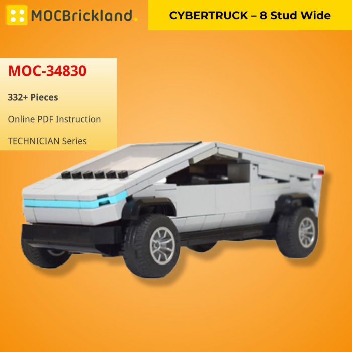TECHNICIAN MOC-34830 CYBERTRUCK – 8 Stud Wide by thegbrix MOCBRICKLAND