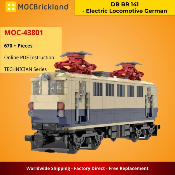 TECHNICIAN MOC 43801 DB BR 141 Electric Locomotive German by brickdesigned germany MOCBRICKLAND 2