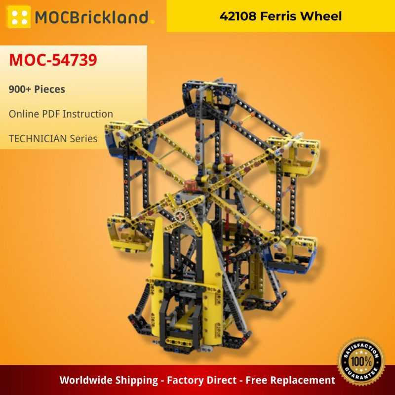 TECHNICIAN MOC 54739 42108 Ferris Wheel by Nequmodiva MOCBRICKLAND 2 800x800 1