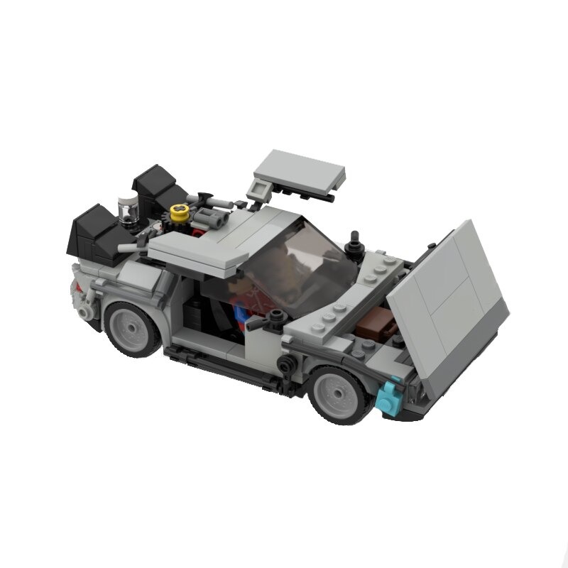 TECHNICIAN MOC 58775 Time Machine and Doc Brown Van by legotuner33 MOCBRICKLAND 8
