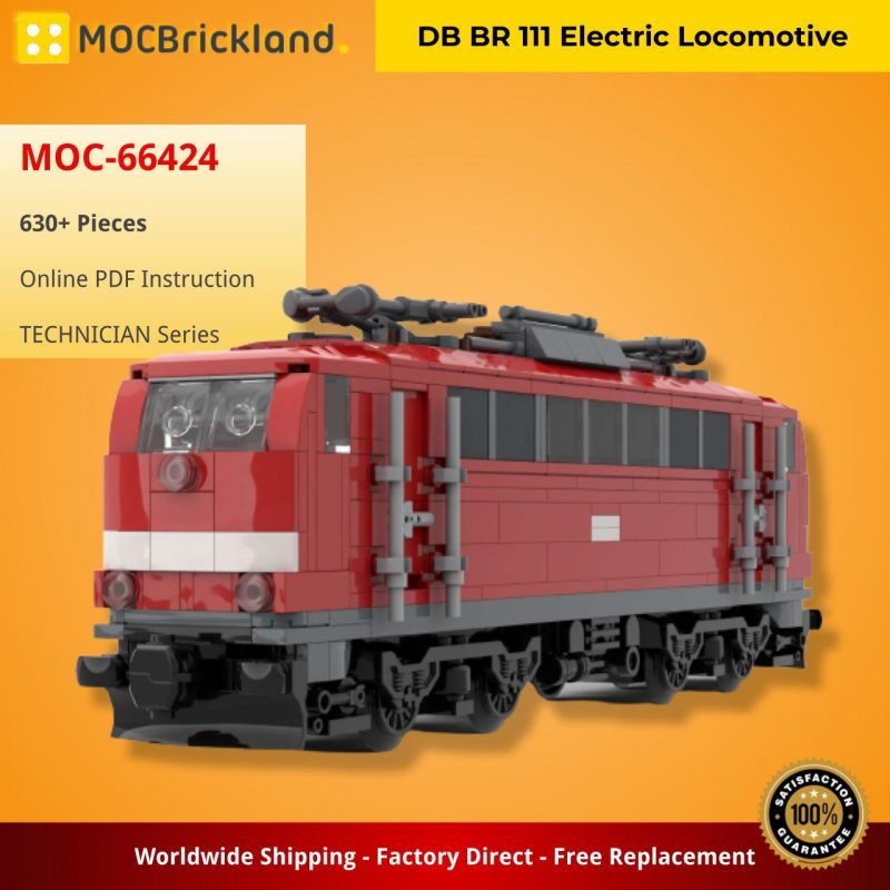 TECHNICIAN MOC 66424 DB BR 111 Electric Locomotive by brickdesigned germany MOCBRICKLAND 3 800x800 1