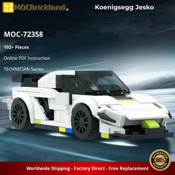 TECHNICIAN MOC 72358 Koenigsegg Jesko by RollingBricks MOCBRICKLAND 5